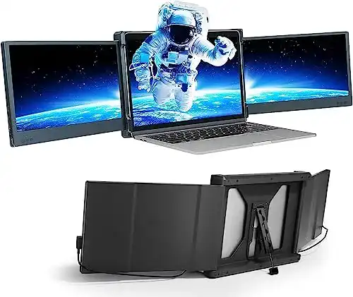 Triple-Screen Teamgee Tragbarer Monitor für Laptop, 12″ Full HD