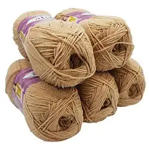 Alize-Wolle Alize Cotton gold 5 x 100g Strickwolle einfarbig beige