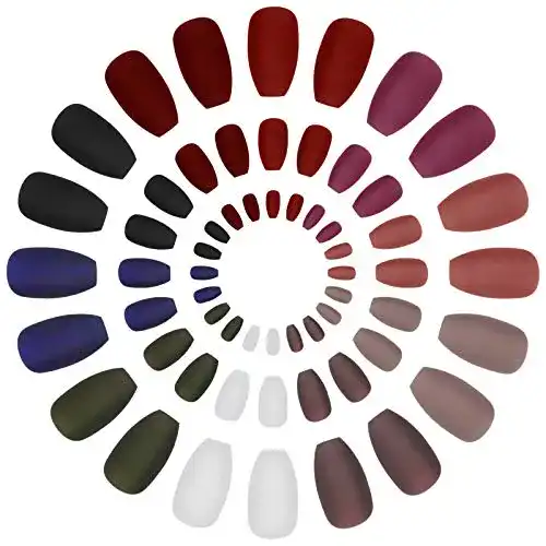 Künstliche Fingernägel umorismo 240 Stück Ballerina Pure Farbe