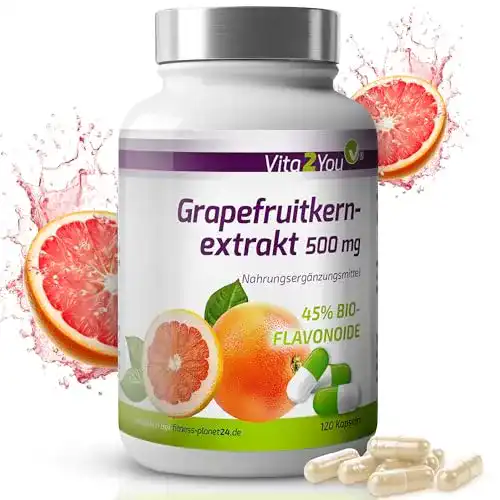 Grapefruitkernextrakt Vita2You 500mg, 120 Kapseln