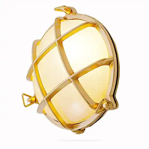 Schiffslampe Foresti & Suardi – Runde Maritime Lampe