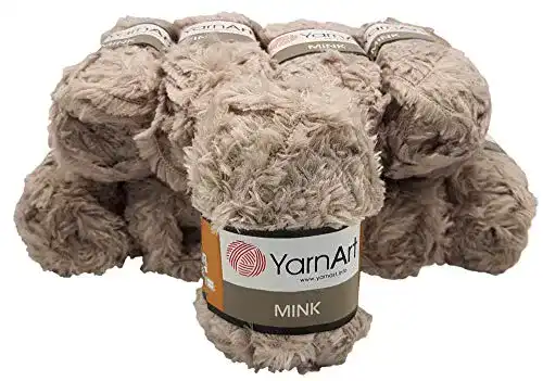 Flauschwolle YarnArt Mink 10 x 50 gramm Plüschgarn, Fransengarn
