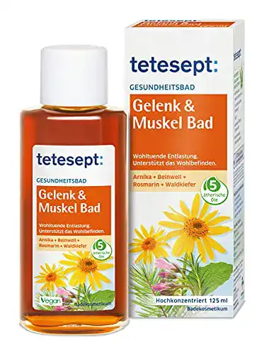 Badezusatz tetesept Gelenk & Muskel Bad, 5 ätherische Öle, 125 ml