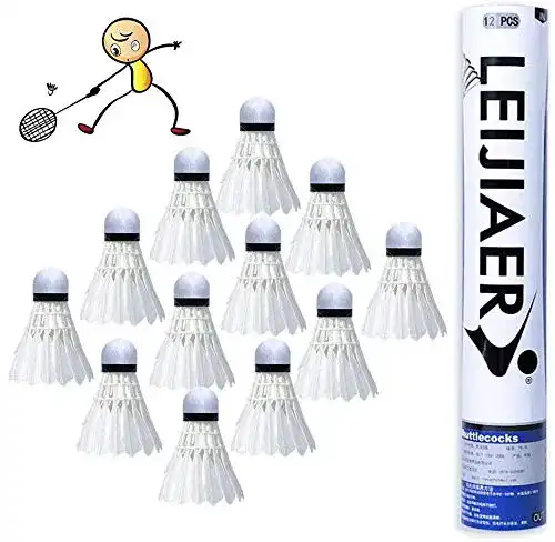 NaturfederbÃ¤lle KANOSON Badminton Bälle 12 Stück,Badminton Federbälle,Schnelle Naturfederbälle Federball Shuttle Badmintonbälle