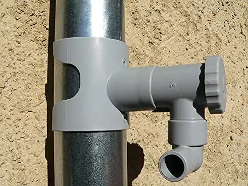 Regensammler Capt’eau Regentonne für runde Leitungen, grau