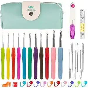 Häkelnadeln Luxebell Häkelhaken Set, bunt, ergonomisch Soft