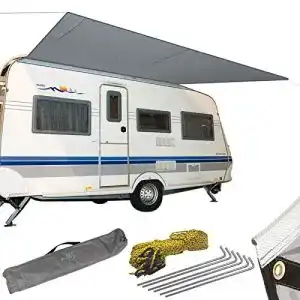 Wohnwagen-Markise Bo-Camp grau 3,50 x 2,4