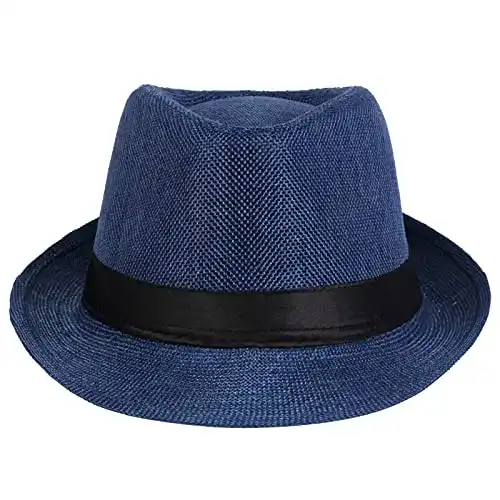Hut Damen KYEYGWO Fedora-Hut Mode Filz Gangster Hüte