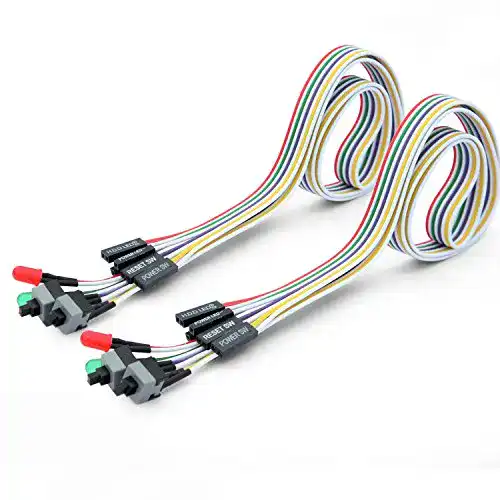 Power-Button Ytian 2 Stück 4 in 1 PC Power Schalter Reset