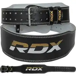 Gewichthebergürtel RDX 4” Leder | Fitness-Gürtel (MEHRWEG)