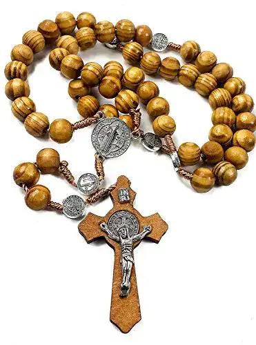 Rosenkranz Nazareth Store Jerusalem aus Olivenholz