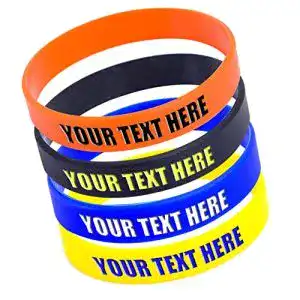 Silikonarmband FHOISD Personalisierbares Silikon-Armbänder
