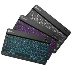 Android-Tastatur iClever Bluetooth Tastatur Tablet, 7 Farbig