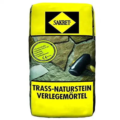 Natursteinkleber Sakret 25Kg Trass-Naturstein-Verlegemörtel TNV