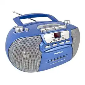 CD-Player mit Kassettendeck Karcher RR 5040 Oberon tragbar