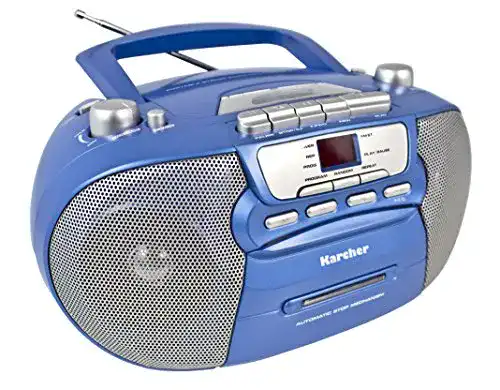 CD-Player mit Kassettendeck Karcher RR 5040 Oberon tragbar