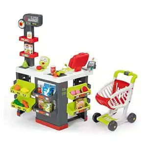 Kaufladen Smoby – Supermarkt mit Einkaufswagen Spielsupermarkt