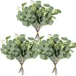 Eukalyptus getrocknet Homcomodar Künstliche Pflanzen 12Pc