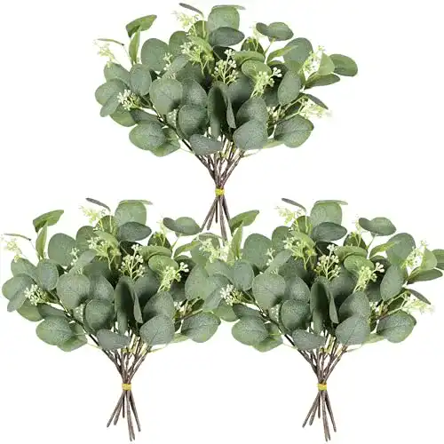 Eukalyptus getrocknet Homcomodar Künstliche Pflanzen 12Pc