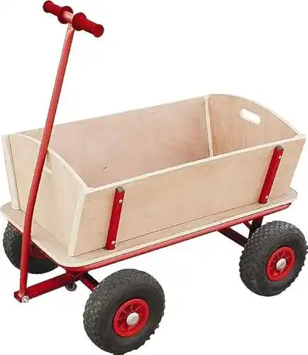 Bollerwagen (Holz) Izzy Bollerwagen Holz Kinder Luftreifen 100kg