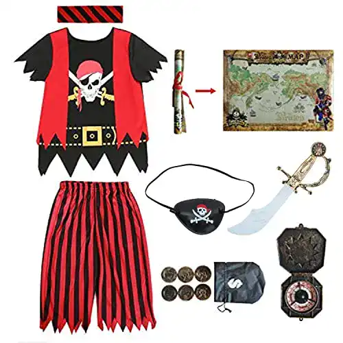 Piratenkostüm Kinder Sincere Party Aufrichtige 8er Komplettset
