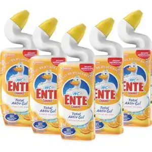 WC-Reiniger WC-Ente WC Ente Total Aktiv Gel Flüssig, 5er Pack
