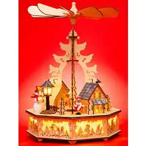 Weihnachtspyramide SIKORA Weihnachtswelt Sikora P33 LED Holz