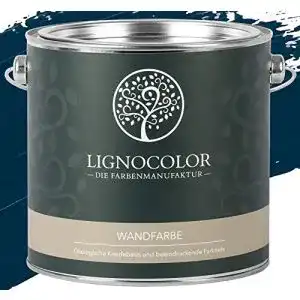 Wandfarbe Blau Lignocolor Wandfarbe Innenfarbe edelmatt 2,5 L