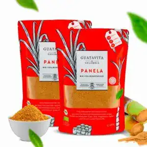 Jaggery GUATAVITA de COLOMBIA Panela Vollrohrzucker, 2x500g