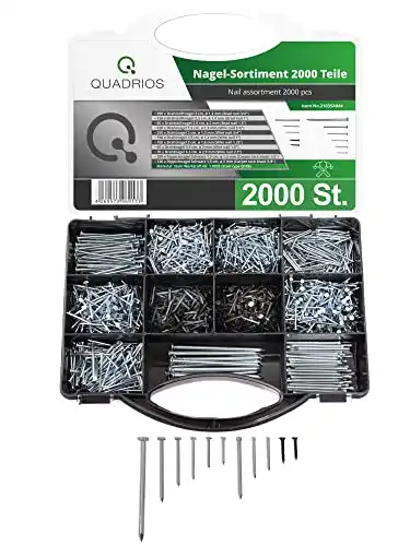 Stahlnägel QUADRIOS GmbH Stahlnagel-Sortiment 2000 Teile