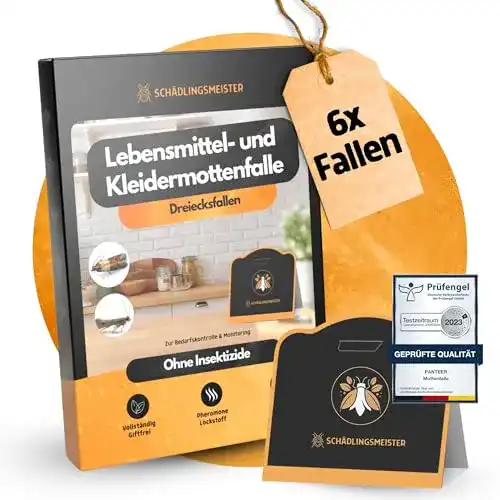 Kleidermottenfalle Panteer ® Mottenfalle 6 Stück