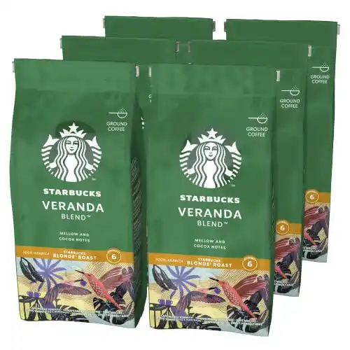 Die beste Starbucks-Kaffee STARBUCKS Veranda Blend Filterkaffee, 6 x 200g 2026 Test Bestseller Starbucks-Kaffee STARBUCKS Veranda Blend Filterkaffee, 6 x 200g