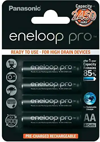 AA-Akku Panasonic eneloop pro, Ready-to-Use Ni-MH Akku, 4er