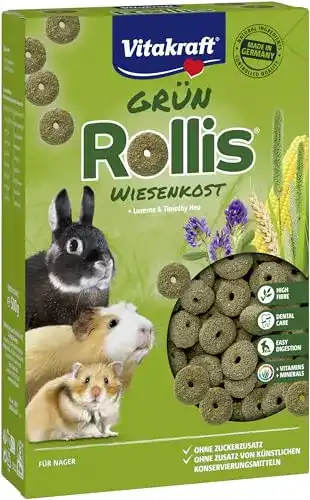 Vitakraft-Kaninchenfutter Vitakraft Grün Rollis, Knusperringe