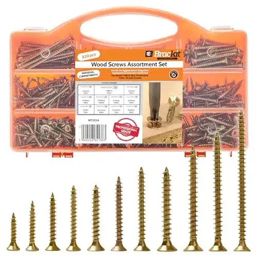 Holzschrauben Brackit 780teiliges Spanplattenschrauben Set
