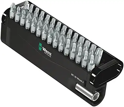Wera-Bits Wera Bit-Sortiment, Bit-Check 30 Wood 2, 30-teilig