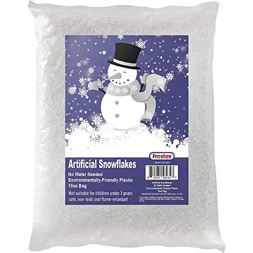 Kunstschnee Prextex 10 Unzen/ 283g falsche Schneeflocken für Deko
