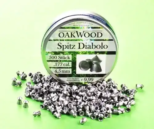 Die beste Luftgewehr-Munition OAKWOOD 500 SCHUSS SPITZ DIABOLOS 2026 Test Bestseller Luftgewehr-Munition OAKWOOD 500 SCHUSS SPITZ DIABOLOS