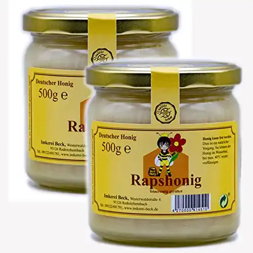 Rapshonig Imkerei Beck ® – Deutscher Imkerhonig im 2er Pack