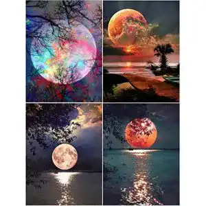 Diamond-Painting trounistro Diamond Painting, 4 Pack DIY 5d