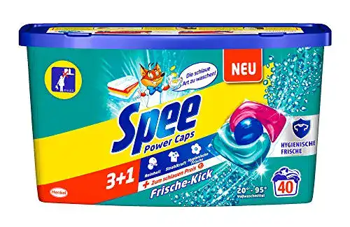 Waschmittel-Pods Spee Power Caps Frische-Kick 3+1