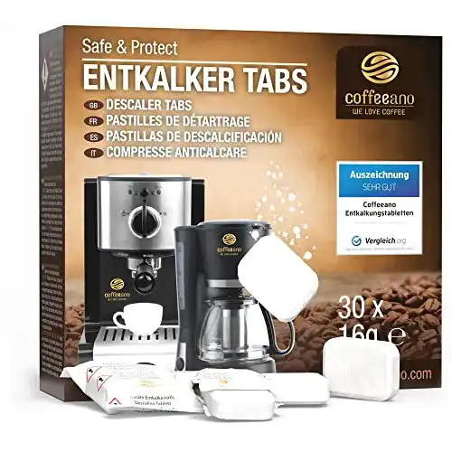 Die beste Entkalkungstabletten Kaffeevollautomat Coffeeano 30x 2026 Test Bestseller Entkalkungstabletten Kaffeevollautomat Coffeeano 30x