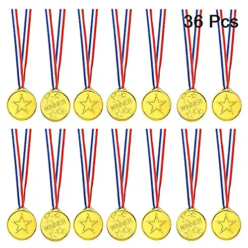 Goldmedaillen FEPITO 36 STK. Gold Siegermedaillen Kinder