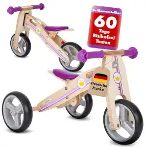 BIKESTAR-Laufrad BIKESTAR Mini Kinder Laufrad Holz 2 in 1