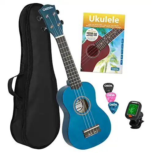 Cascha-Ukulele CASCHA Sopran Ukulele Set für Kinder und Erwachsene I