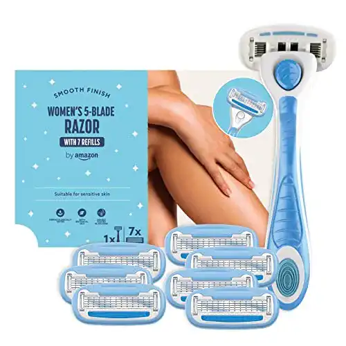 Nassrasierer Damen by Amazon für Damen, 5-Klingen Rasierer