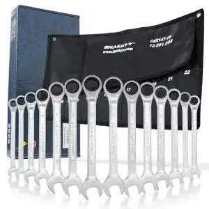 Ringschlüssel Haskyy 14-Tlg. Ratschenschlüssel-Set, 8-22mm