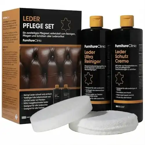 Lederpflege-Set Furniture Clinic Lederreiniger & Schutzcreme