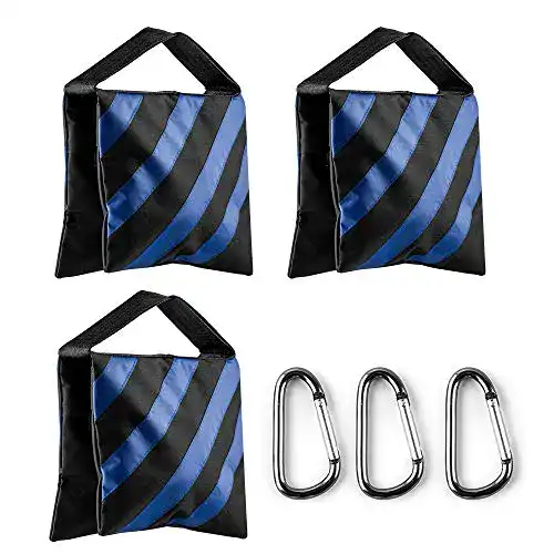 Die beste Sandsack Fotover Fotografie, mit Haken,3 Pack, Blau u. Schwarz 2026 Test Bestseller Sandsack Fotover Fotografie, mit Haken,3 Pack, Blau u. Schwarz