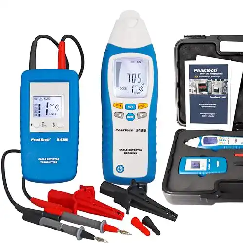Kabeltester PeakTech 3435 Leitungssuchgerät Sender & Empfänger
